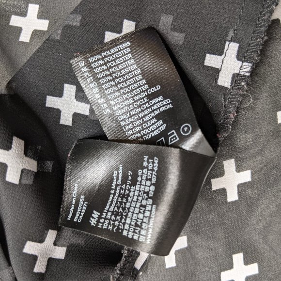 Sheer X Cross Print Oversized Tank H&M - Picture 5 of 5